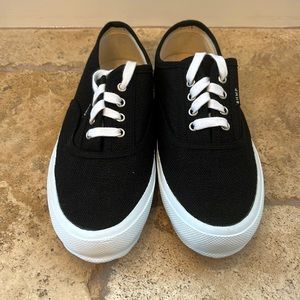 Black Hemp Canvas Sneakers
